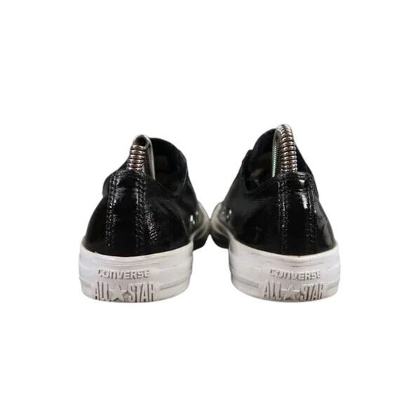 Converse Shoes Womens 7 Sneakers Chuck Taylor Patent Leather All Star Black Low - Picture 5 of 13